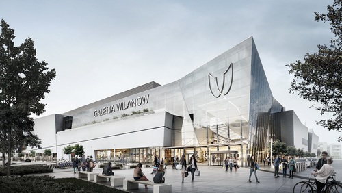 Galeria Wilanów, zaprojektowana przez architektów z renomowanych pracowni APA Wojciechowski oraz Moshe Tzur